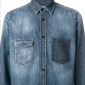 SAINT LAURENT OVERSIZE DENIM SHIRT SIZE M